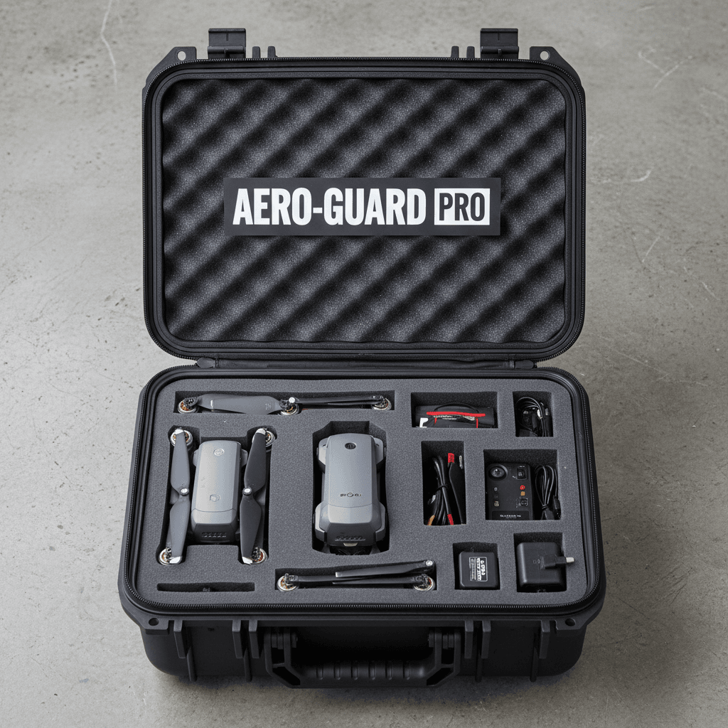 Open drone travel case