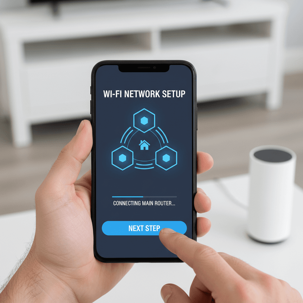 app-based mesh network setup