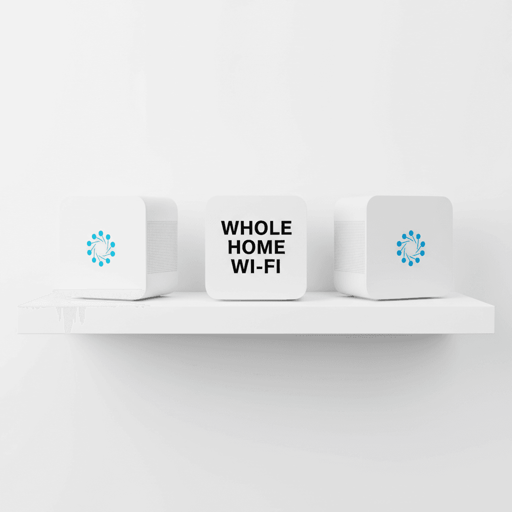 authorized mesh Wi-Fi products on display