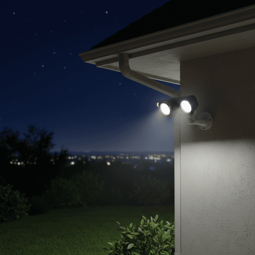 Floodlight security camera
