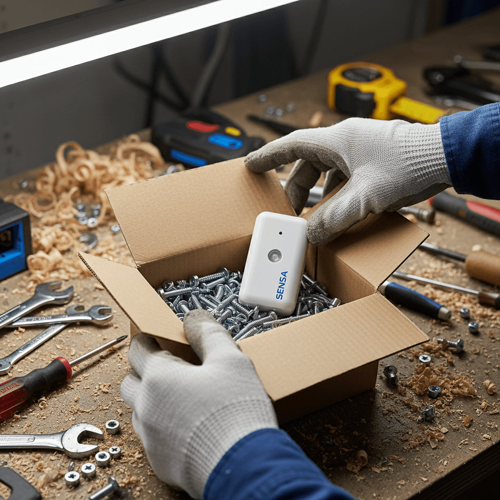 Mounting hardware included with smart home devices