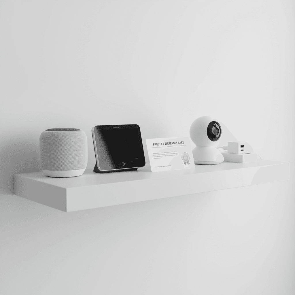 Smart home devices with warranty card